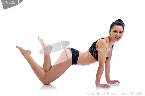 Image of  lovely girl working out