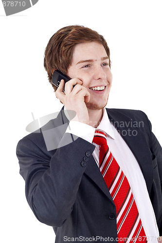 Image of businessman on the phone