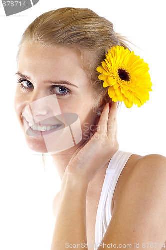 Image of woman with flower in her hair