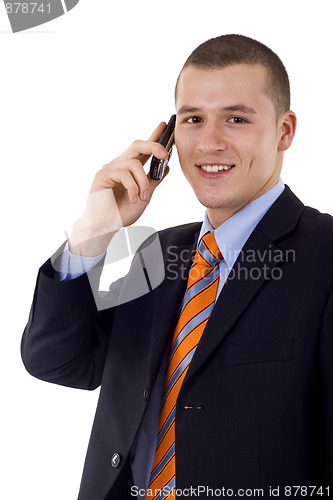 Image of talking on the phone