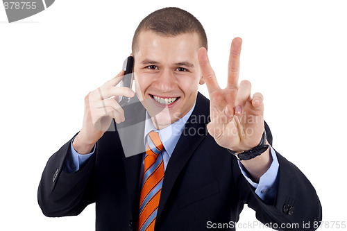 Image of making victory sign
