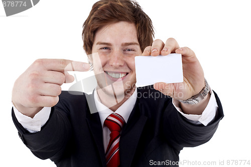 Image of  showing is blank card 