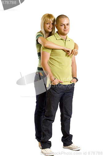 Image of love couple smiling