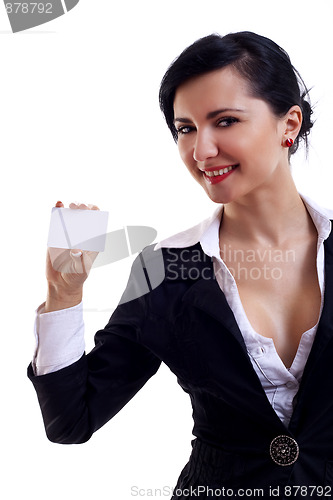 Image of presenting a card