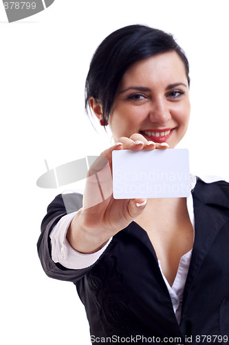Image of  white business card