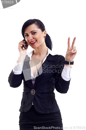 Image of Happy businesswoman
