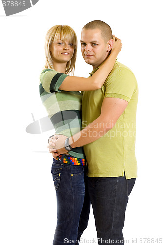 Image of young embracing couple