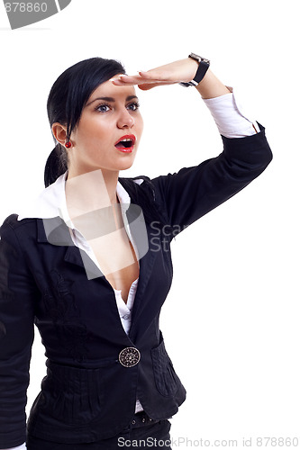 Image of woman looking away