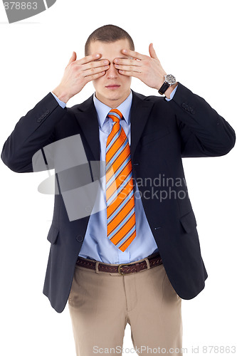 Image of  the see no evil gesture