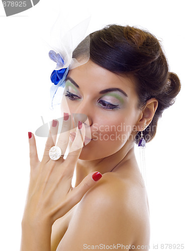 Image of  woman covering her mouth