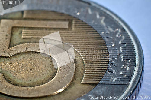 Image of Close-up of a coin