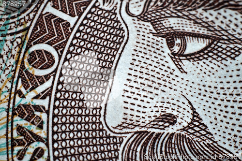 Image of Close-up of a banknote