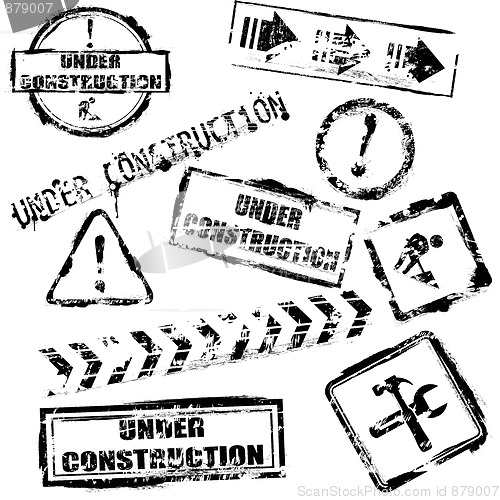 Image of Under construction stamps