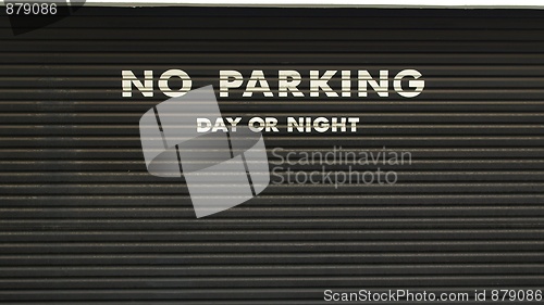 Image of No parking sign