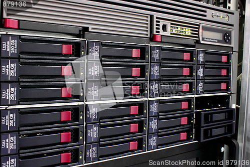 Image of data storage rack