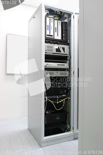 Image of Rack with network equipment