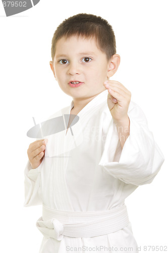 Image of Karate kid in fighting stance