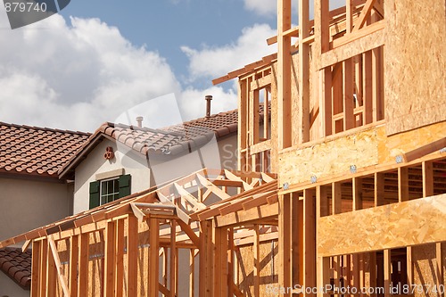 Image of Abstract Home Construction Site