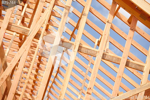 Image of Abstract Home Construction Site