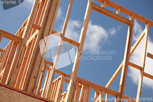 Image of Abstract Home Construction Site