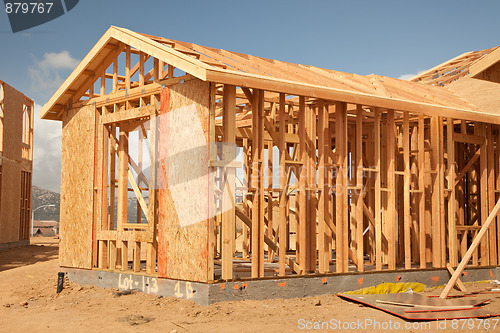 Image of Abstract Home Construction Site