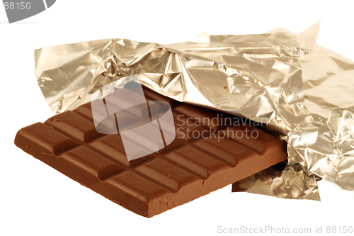 Image of chocolate in foil