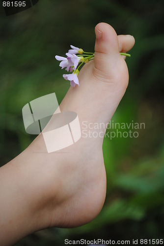 Image of childs foot