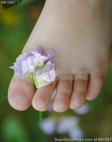 Image of childs toes