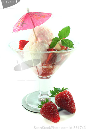 Image of Strawberry ice cream