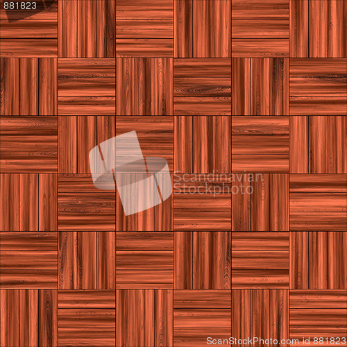 Image of Checkered Wooden Floor