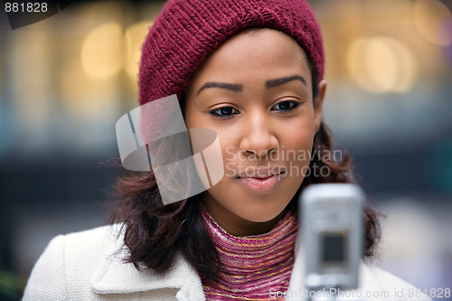 Image of Business Woman Texting