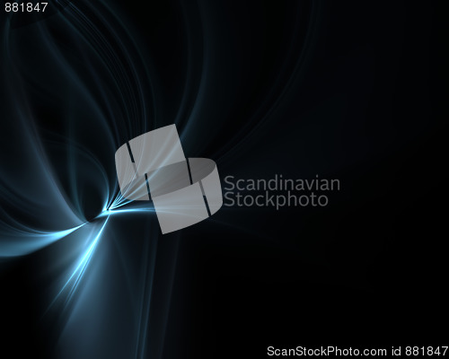 Image of Blue Fractal Plasma Backdrop