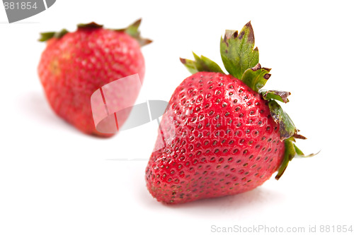 Image of Two Ripe Strawberries