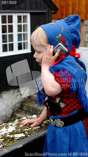 Image of Child on the phone
