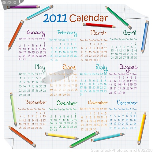 Image of 2011 calendar