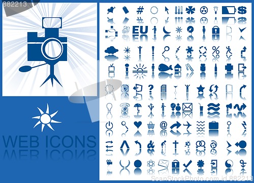 Image of Blue icons