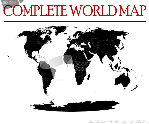 Image of complete world map