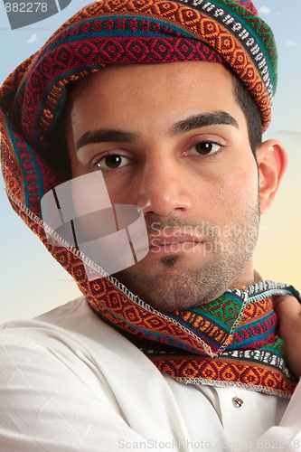 Image of Arab man wearing  turban