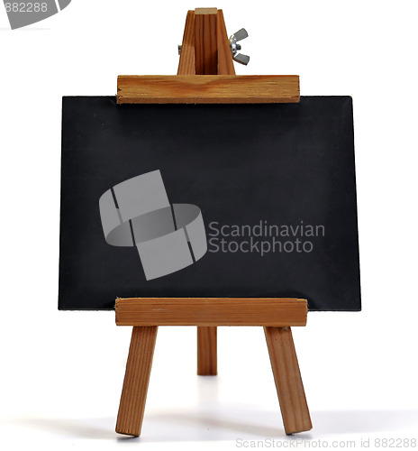 Image of Blackboard with easel (for your text) on white