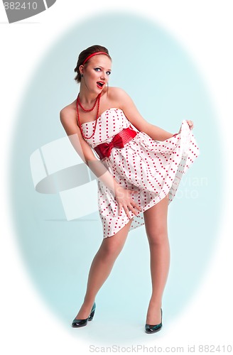 Image of Attractive pinup woman
