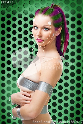 Image of futuristic woman