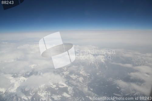 Image of The Alps from above