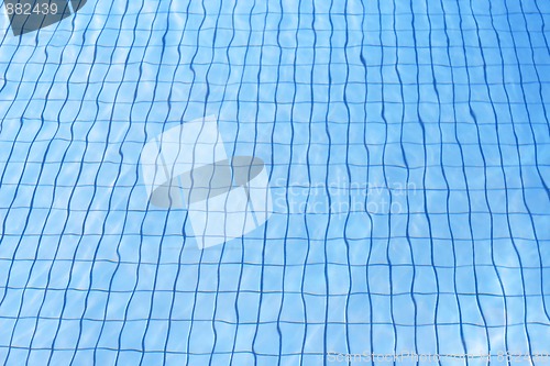 Image of blue water texture at pool