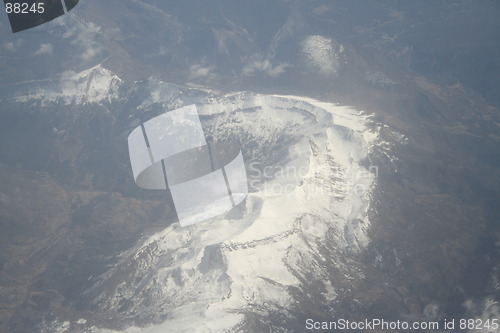 Image of Snow covered mountain chain