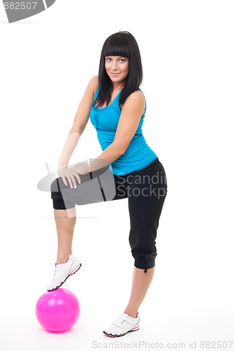 Image of Woman doing fitness