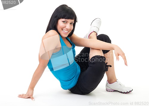 Image of Woman rest after fitness