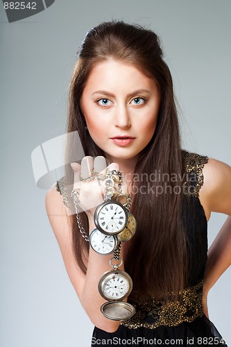 Image of Woman with watch