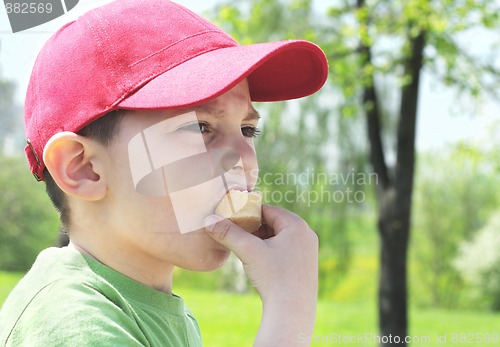 Image of Boy with ice-cream