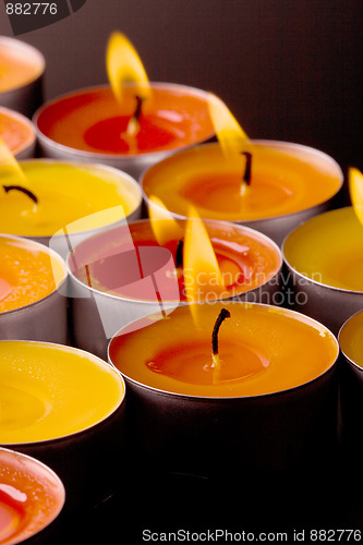 Image of flaming candles 