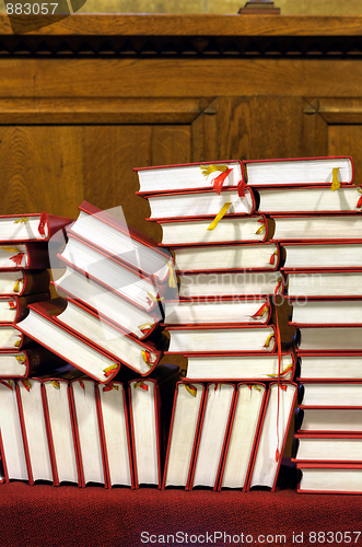 Image of Hymnals and prayer books - stack